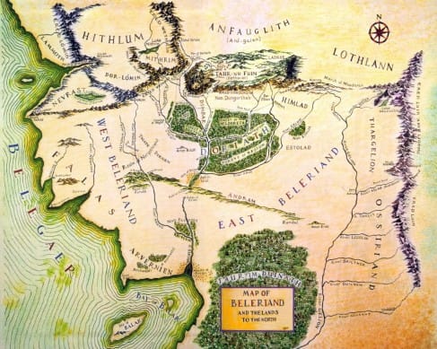 Mapas da terra Média maps beleriand 02