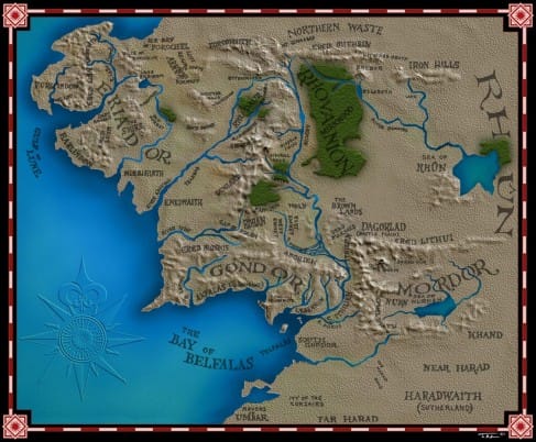 Mapas da terra Média me2