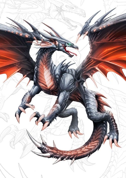 Dragon_negro_de_alas_rojas__y__by_el_grimlock