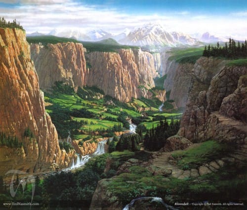 Ilustrações de Ted Nasmith – A Sociedade do Anel TN Rivendell
