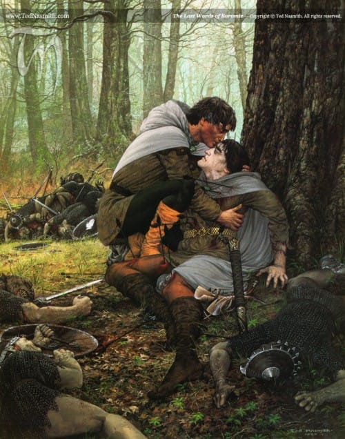 Ilustrações de Ted Nasmith – As duas Torres TN The Last Words of Boromir