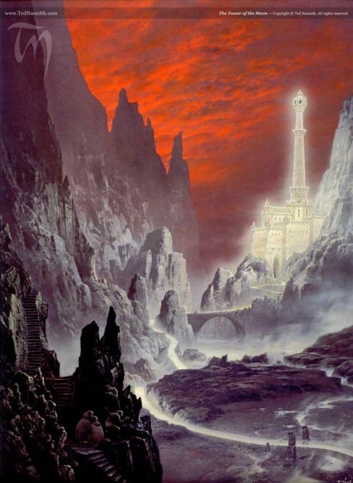 Ilustrações de Ted Nasmith – As duas Torres TN The Tower of the Moon