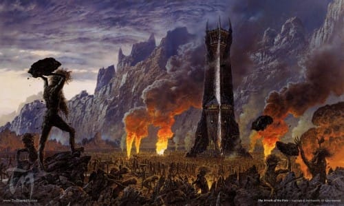 Ilustrações de Ted Nasmith – As duas Torres TN The Wrath of the Ents