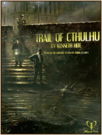 Trail of Cthulhu Capa original de O Rastro de Cthulhu